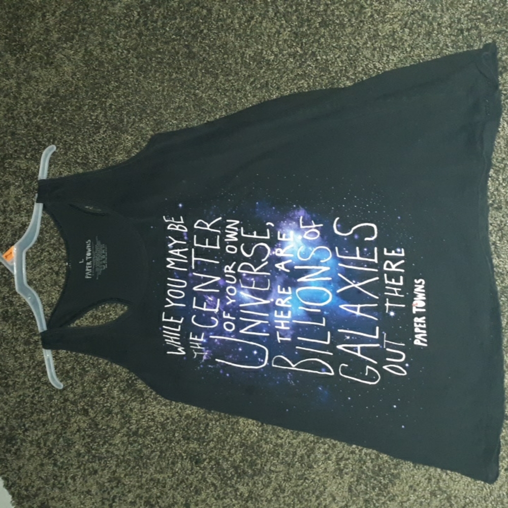 Tank top black size large